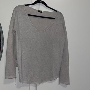 Tan v neck sweater